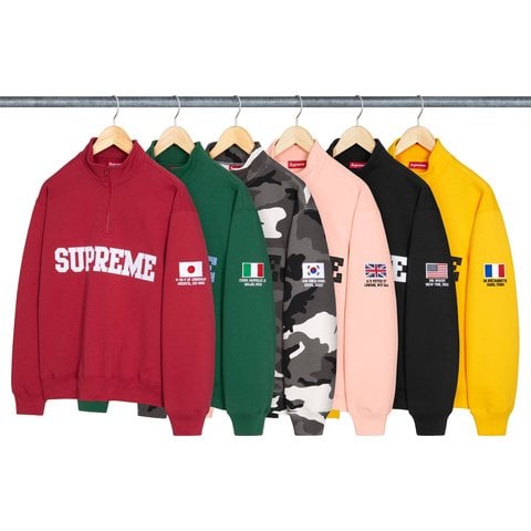 Shop Flag Half Zip Pullover - SupremeCommunity