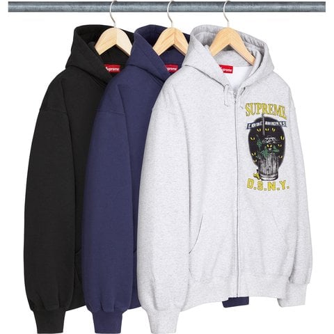 Supreme/DSNY Zip Up Hooded Sweatshirt - Supreme