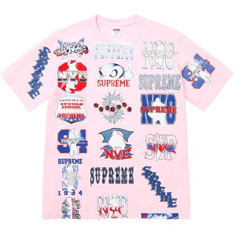 Supreme Flash Tee - Light Pink