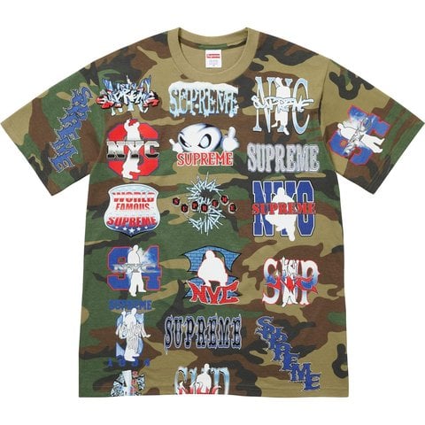 Supreme Flash Tee - Woodland Camo