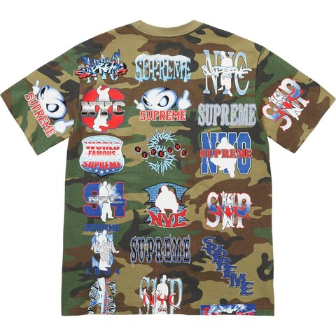 Supreme Flash Tee - Woodland Camo