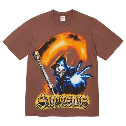 Supreme Grim Reaper Tee - Brown