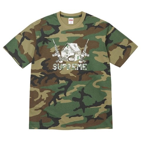 Supreme Origami Tee - Woodland Camo