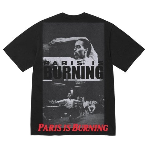 Supreme Paris Is Burning Tee - Black
