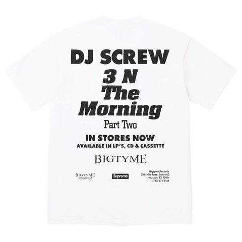 Supreme Supreme/DJ Screw SUC Tee - White
