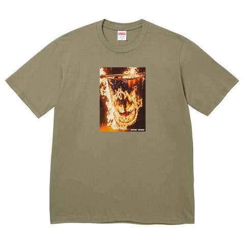 Supreme Supreme®/Spitfire® Flag Tee - Light Olive