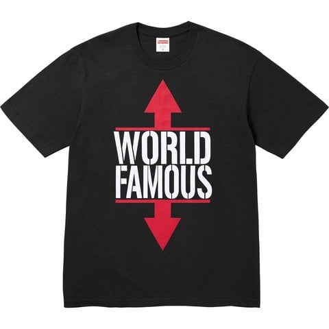 Supreme World Famous Tee - Black