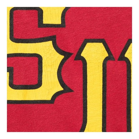 Supreme Cracked Spellout S/S Top - Washed Red
