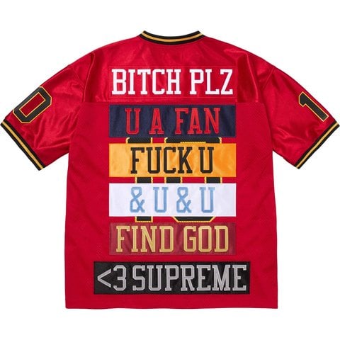 Supreme Find God Football Jersey - Red