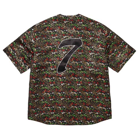 Floral Jacquard Baseball Jersey - Supreme