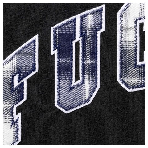 Supreme Fuck Em Plaid S/S Top - Black