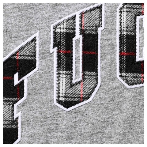 Supreme Fuck Em Plaid S/S Top - Heather Grey