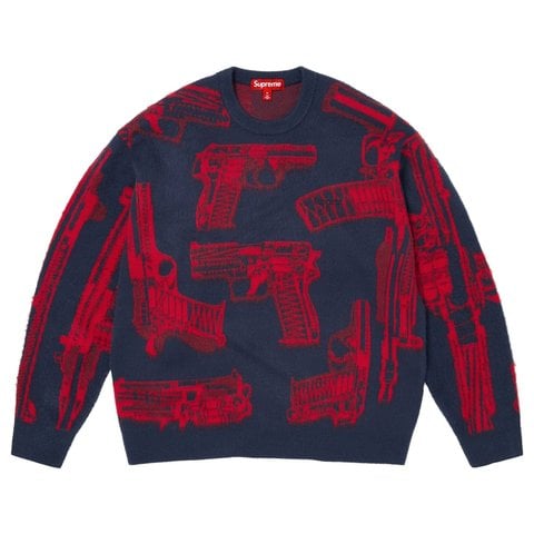 Supreme Guns Sweater - Navy