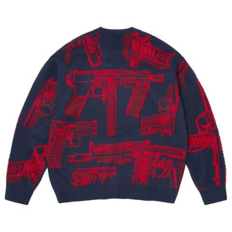 Supreme Guns Sweater - Navy