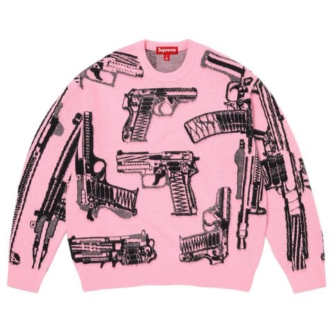 Supreme Guns Sweater - Pink