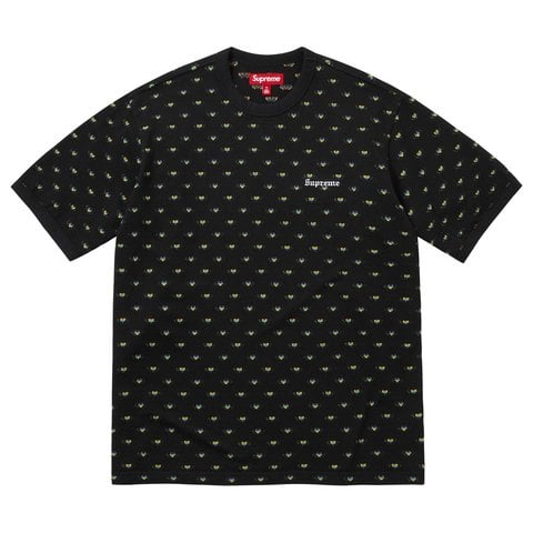 Supreme Hearts Intarsia Ringer Tee - Black
