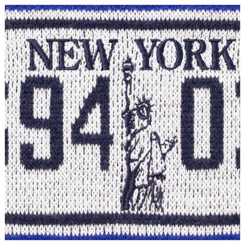 Supreme License Plate Sweater - Royal