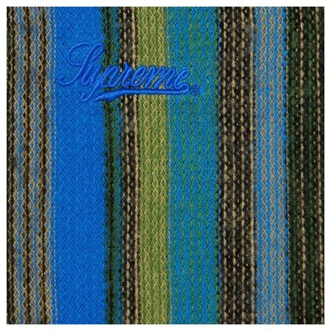 Supreme Multi Stripe Polo Sweater - Blue