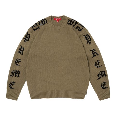 Old English Sleeves Sweater - spring/summer 2026 - Supreme