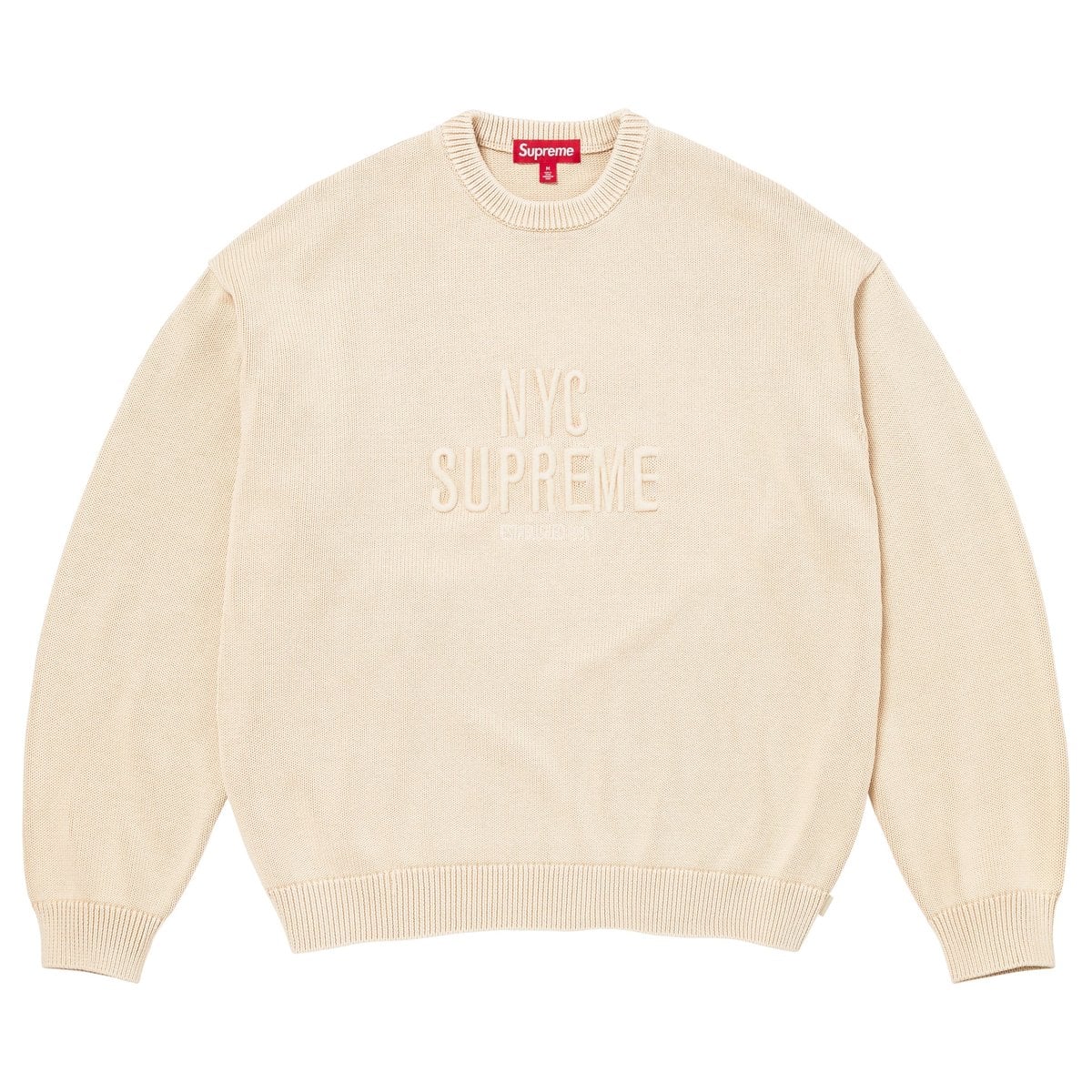 Overdyed Raised Sweater Stone