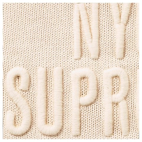 Supreme Overdyed Raised Sweater - Stone