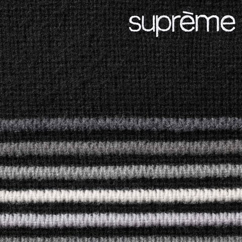 Supreme Raised Stripe Sweater - Black