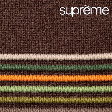 Supreme Raised Stripe Sweater - Brown