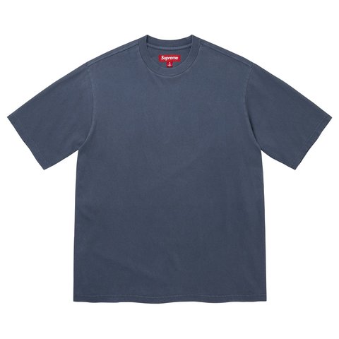Supreme Rhinestone Script S/S Top - Navy