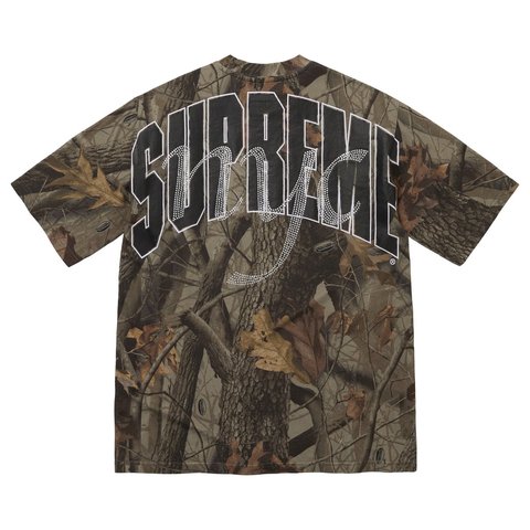 Supreme Rhinestone Script S/S Top - Realtree® Hardwoods Camo 