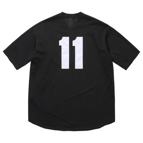 Supreme Shop S Logo Baseball Henley - Black - Tokyo 