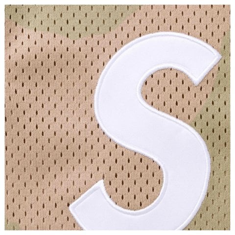 Supreme Shop S Logo Baseball Henley - Desert Camo - Paris   