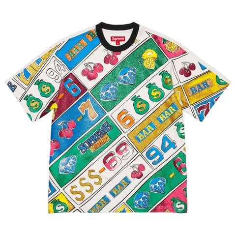 Supreme Slot Machine S/S Top - White