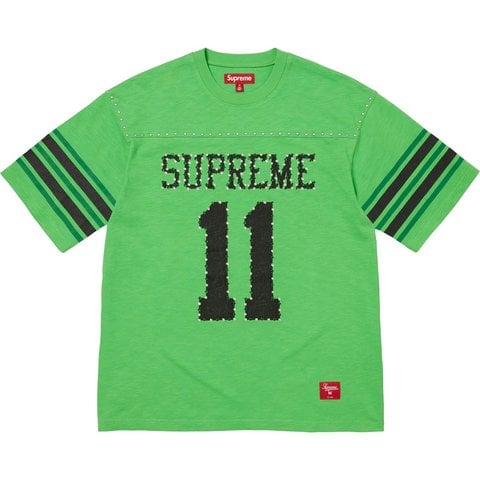Supreme Studded S/S Football Top - Green