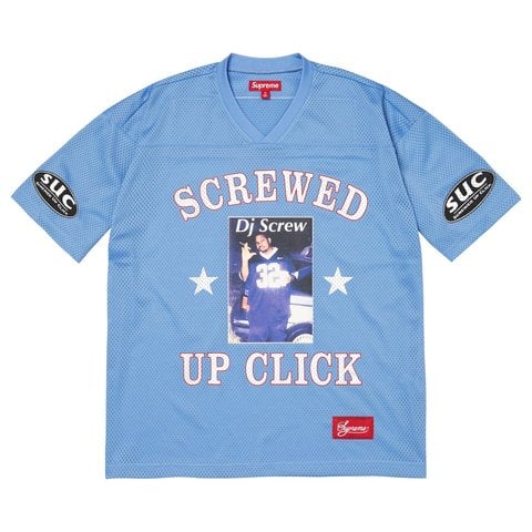 Supreme Supreme/DJ Screw Football Jersey - Light Blue