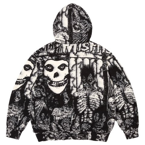 Supreme/The Misfits® Zip Up Hooded Sweater - Supreme
