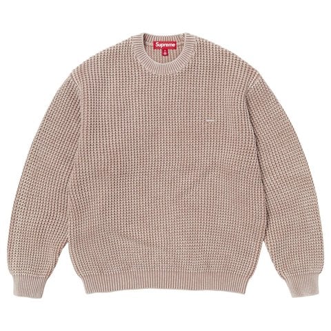 Washed Small Box Waffle Sweater - Supreme
