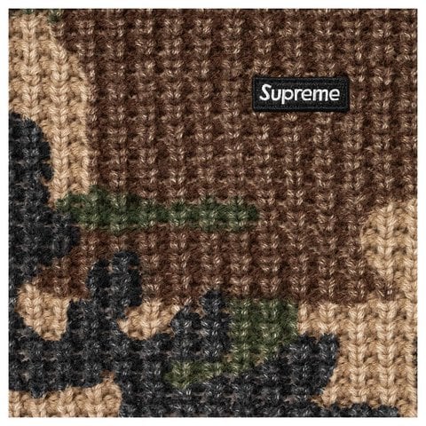 Washed Small Box Waffle Sweater - Supreme
