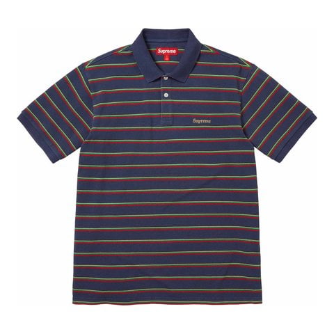 トップス 26ss s Supreme Washed Stripe Polo BLACK Supreme Washed Stripe Polo Black White Navy 3colors 26SS | eBay