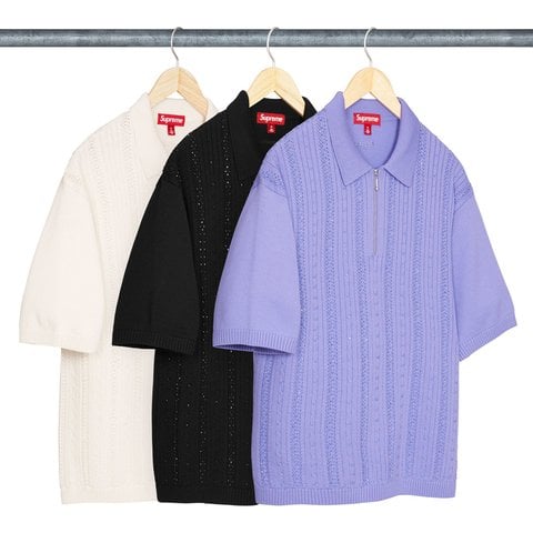 トップス supreme Beaded Zip S/S Polo Sweater S Beaded Zip Polo - spring/summer 2026 - Supreme