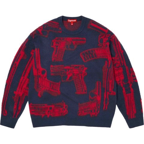 Supreme Guns Sweater - Navy