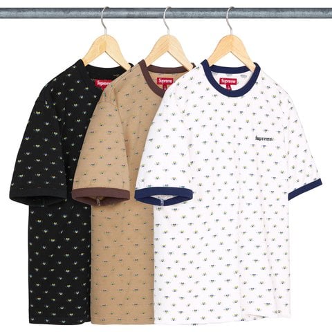 Hearts Intarsia Ringer Tee