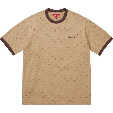 Supreme Hearts Intarsia Ringer Tee - Tan