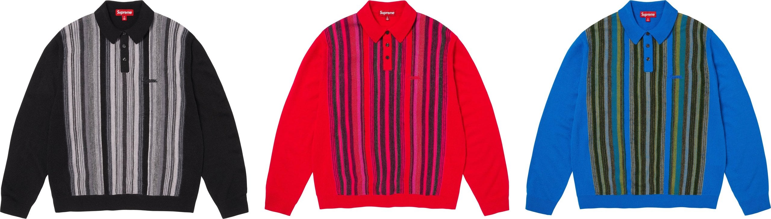 Multi Stripe Polo Sweater - spring/summer 2026 - SupremeCommunity