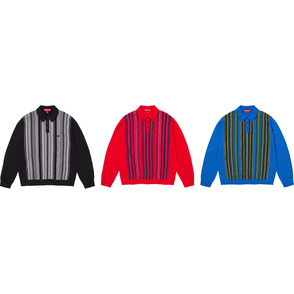 Multi Stripe Polo Sweater - spring/summer 2026 - SupremeCommunity