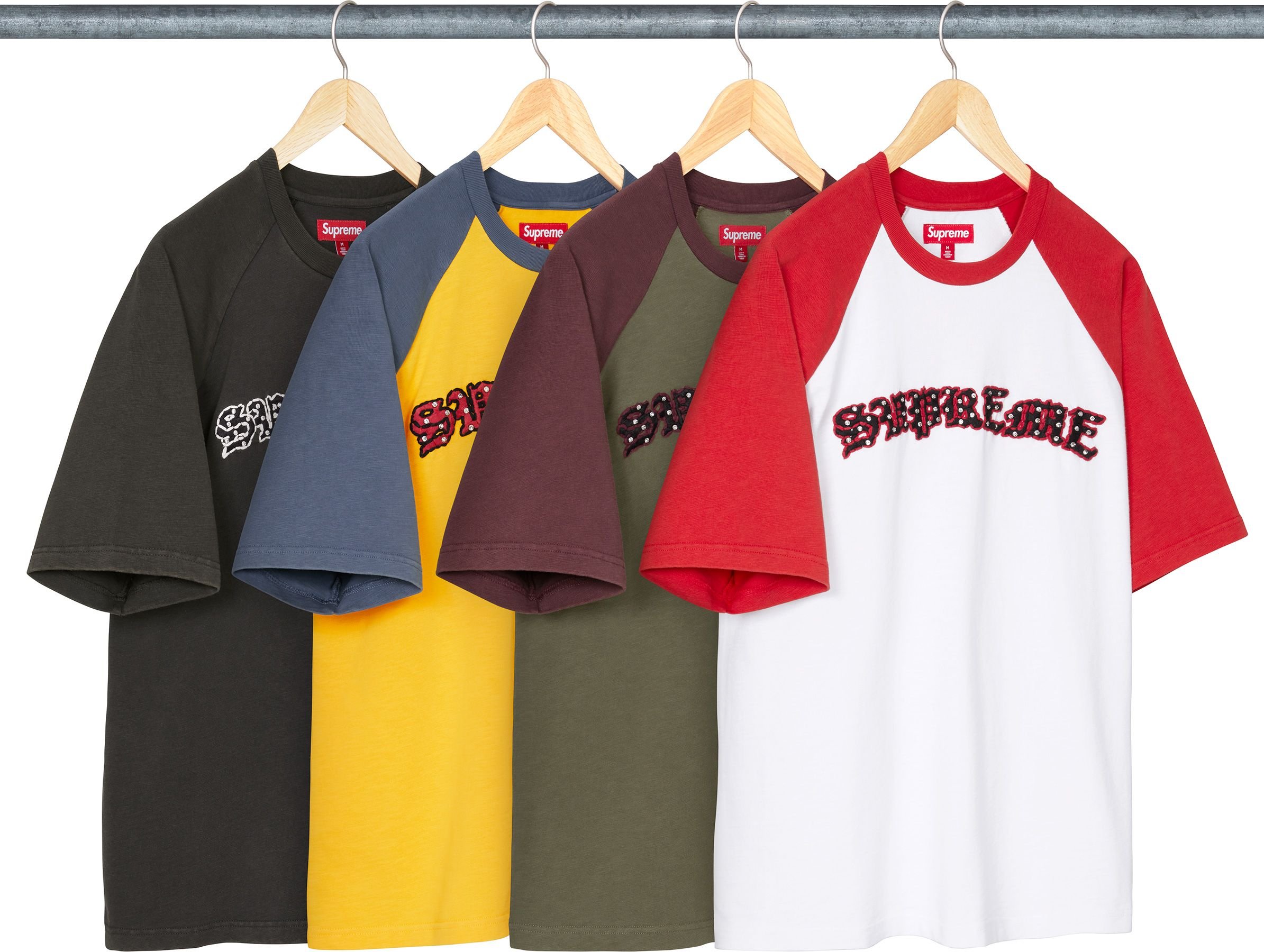 Rhinestone Raglan S/S Top - spring/summer 2026 - Supreme