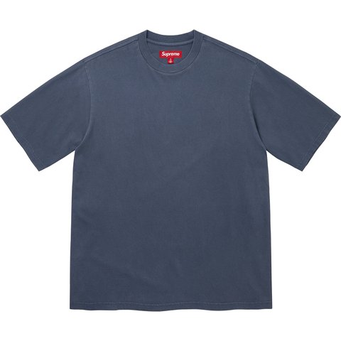 Supreme Rhinestone Script S/S Top - Navy