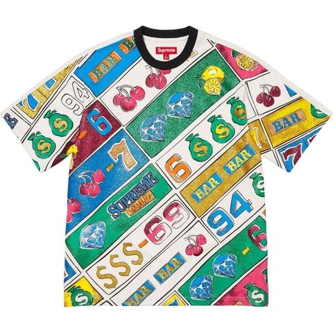 Supreme Slot Machine S/S Top - White