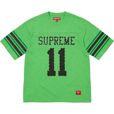 Supreme Studded S/S Football Top - Green