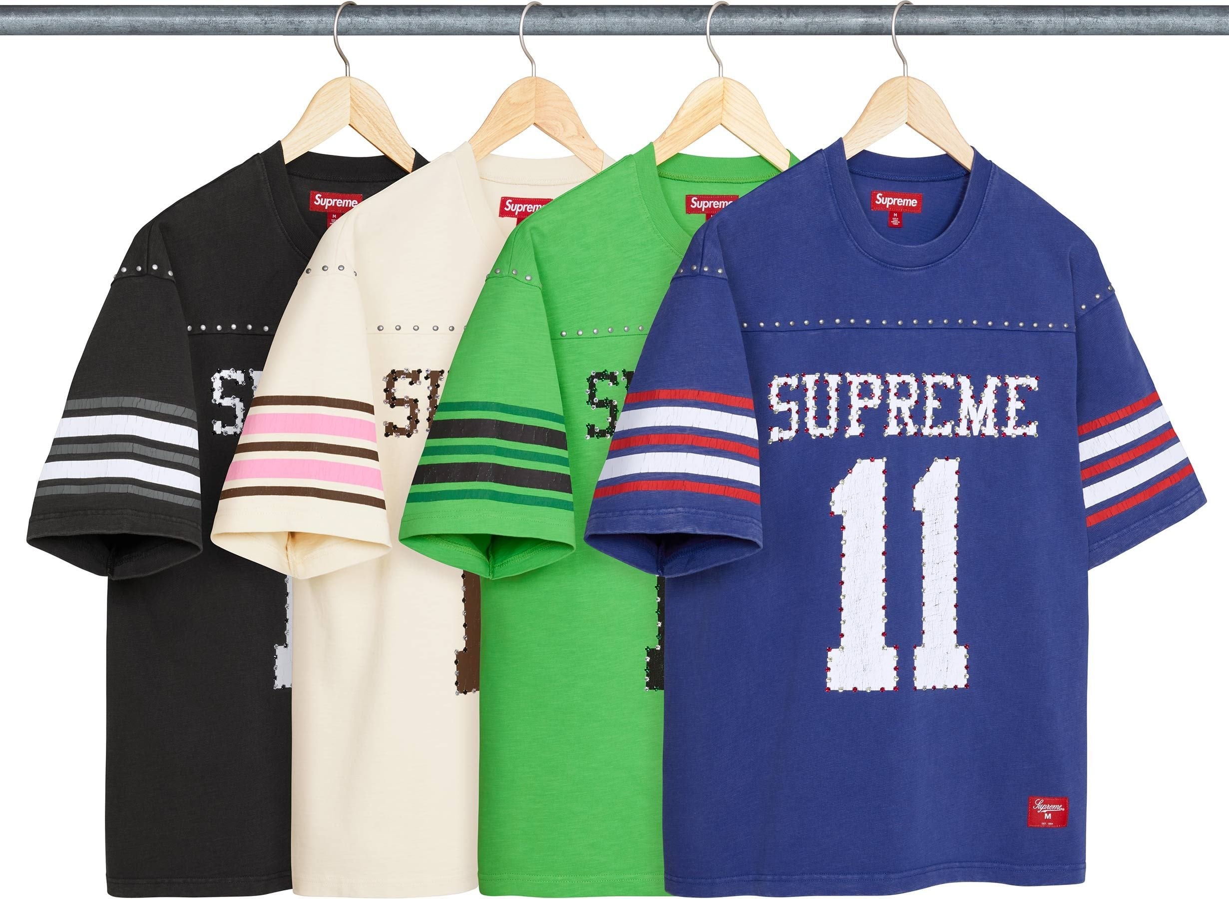 Studded S/S Football Top - SupremeCommunity