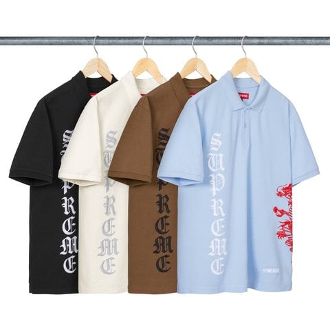 Supreme ポロシャツ The Great China Wall ホワイト Supreme x The Great China Wall - Dragon Polo Shirt White SS26